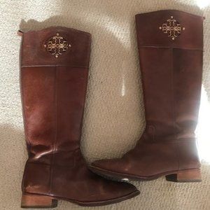 Tory Burch Classic Brown Riding Boot